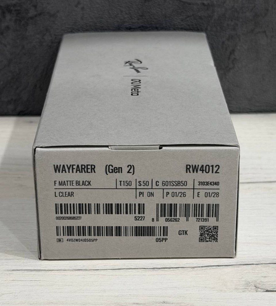 Умные смарт очки Ray-Ban Meta Wayfarer Gen 2 'Clear'