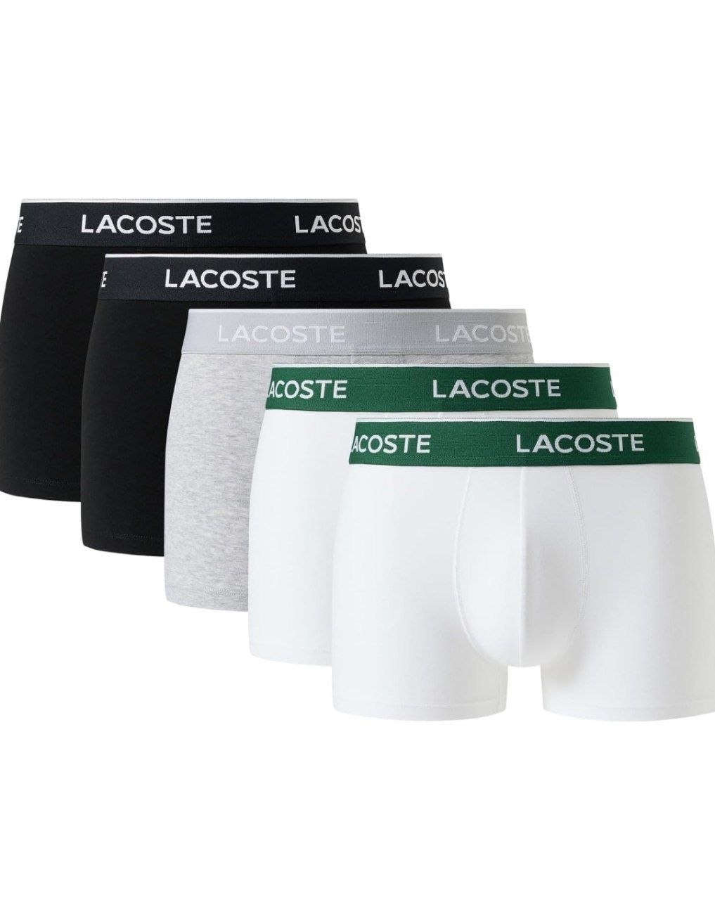 Боксеры Lacoste Cotton Stretch Essentials Boxer Briefs 5 Pack
