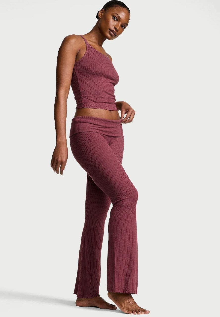 Женский комплект Victoria Secret SoSoft Modal Wide-Rib Tank & Foldover Pants Set