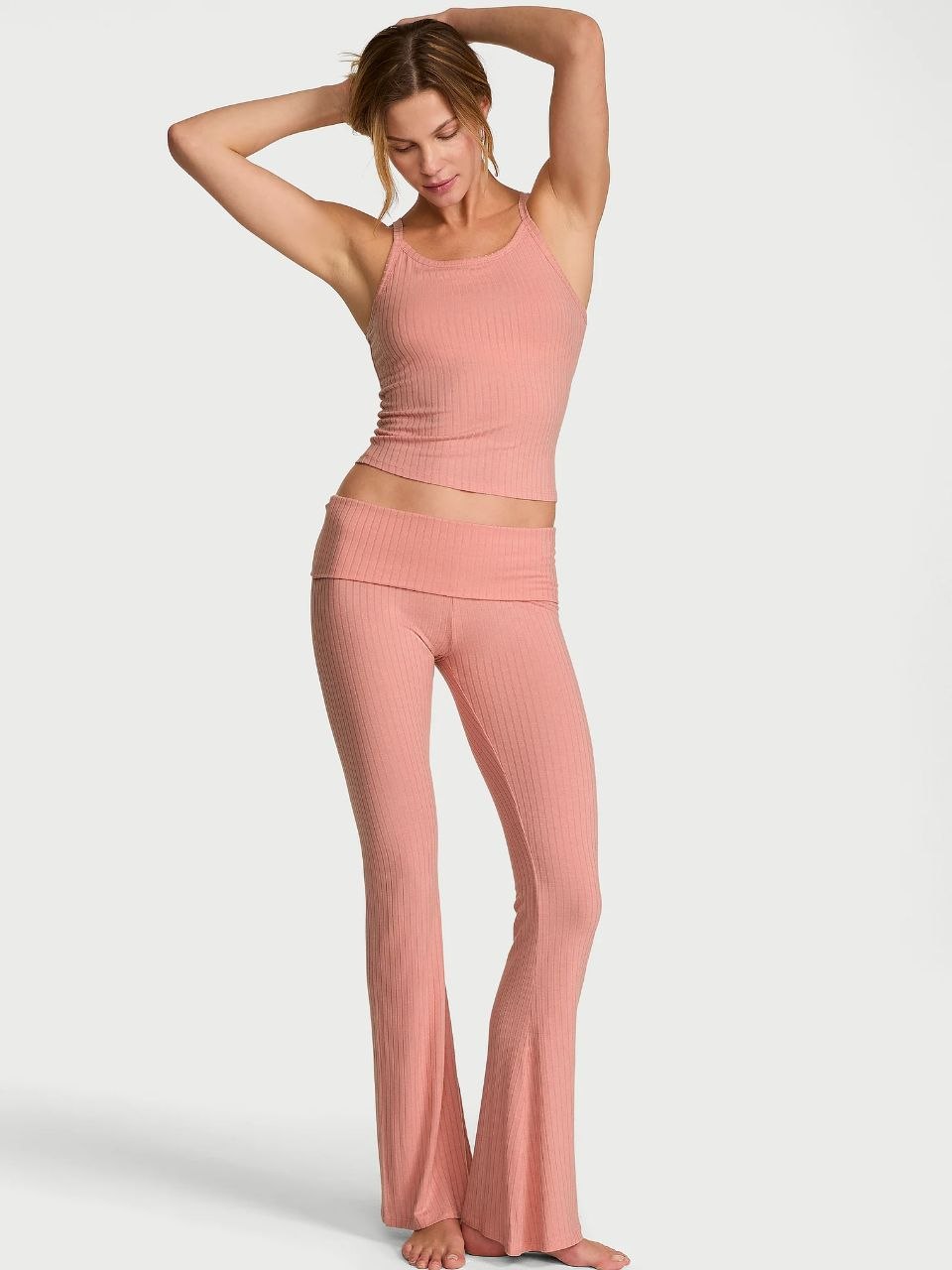 Женский комплект Victoria Secret SoSoft Modal Wide-Rib Tank & Foldover Pants Set