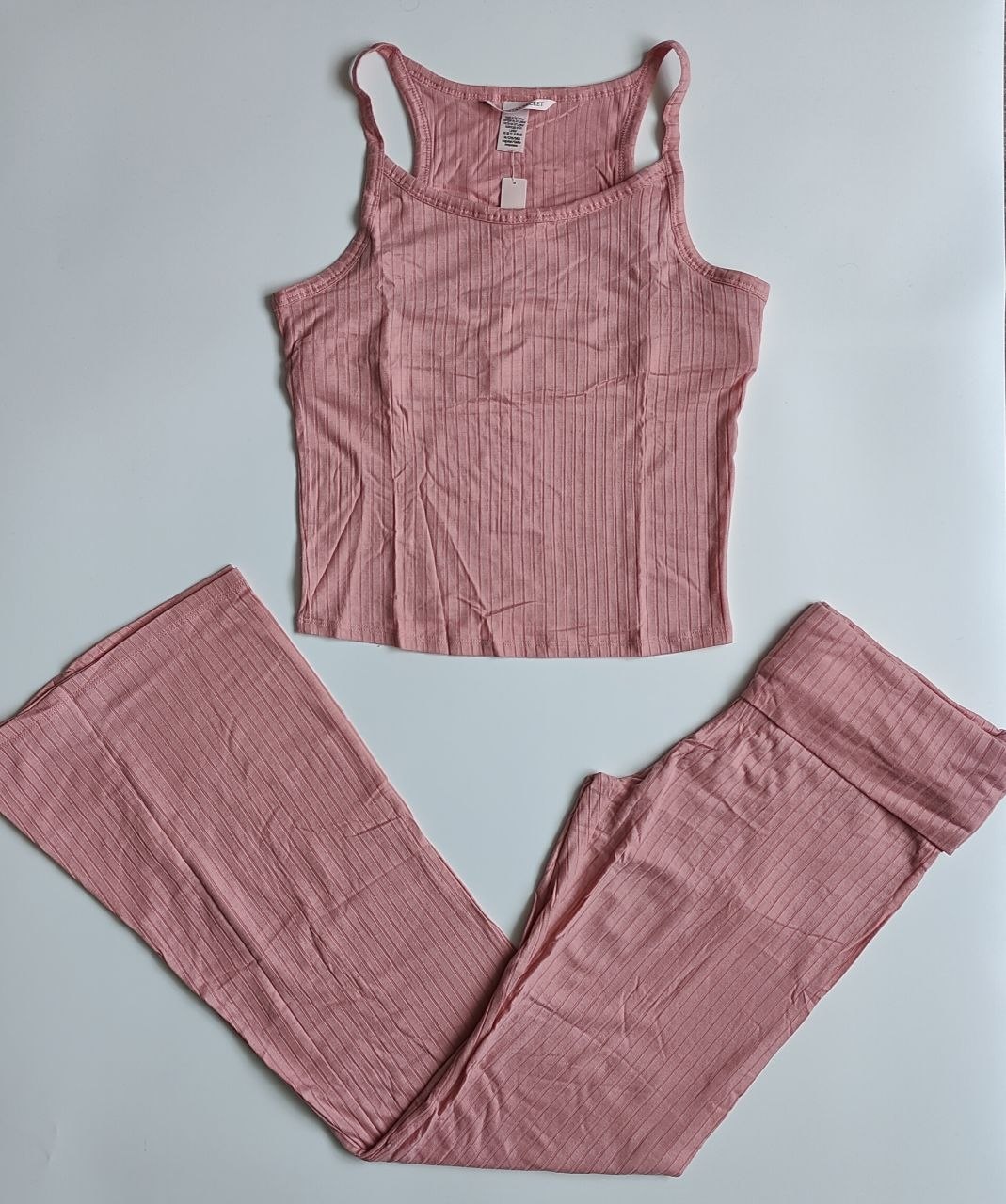 Женский комплект Victoria Secret SoSoft Modal Wide-Rib Tank & Foldover Pants Set