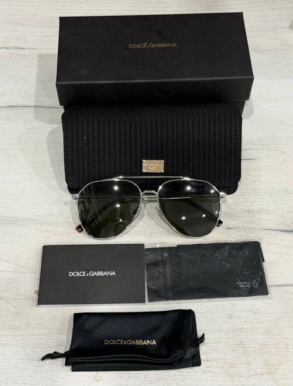 Очки унисекс DOLCE & GABBANA Pilot Polarized Sunglasses