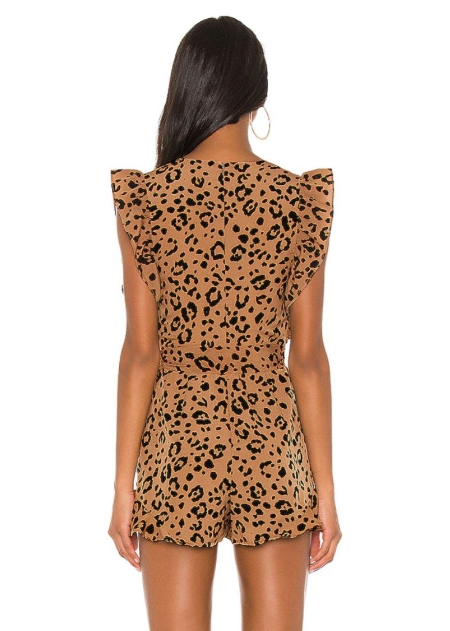 Ромпер Lovers + Friends Jill Romper 'Tan Leopard'