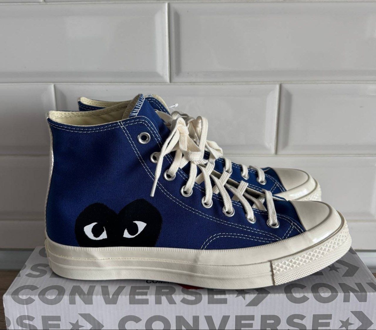 Кеды Converse Chuck 70 High x Comme des Garçons PLAY 'Blue Quartz'