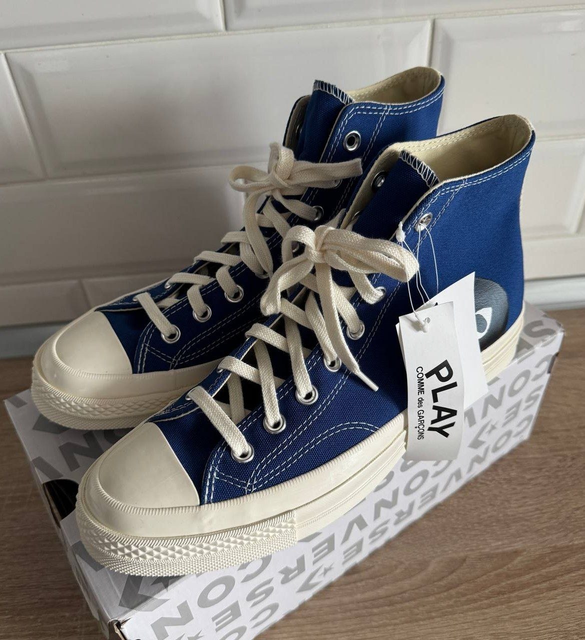 Кеды Converse Chuck 70 High x Comme des Garçons PLAY 'Blue Quartz'