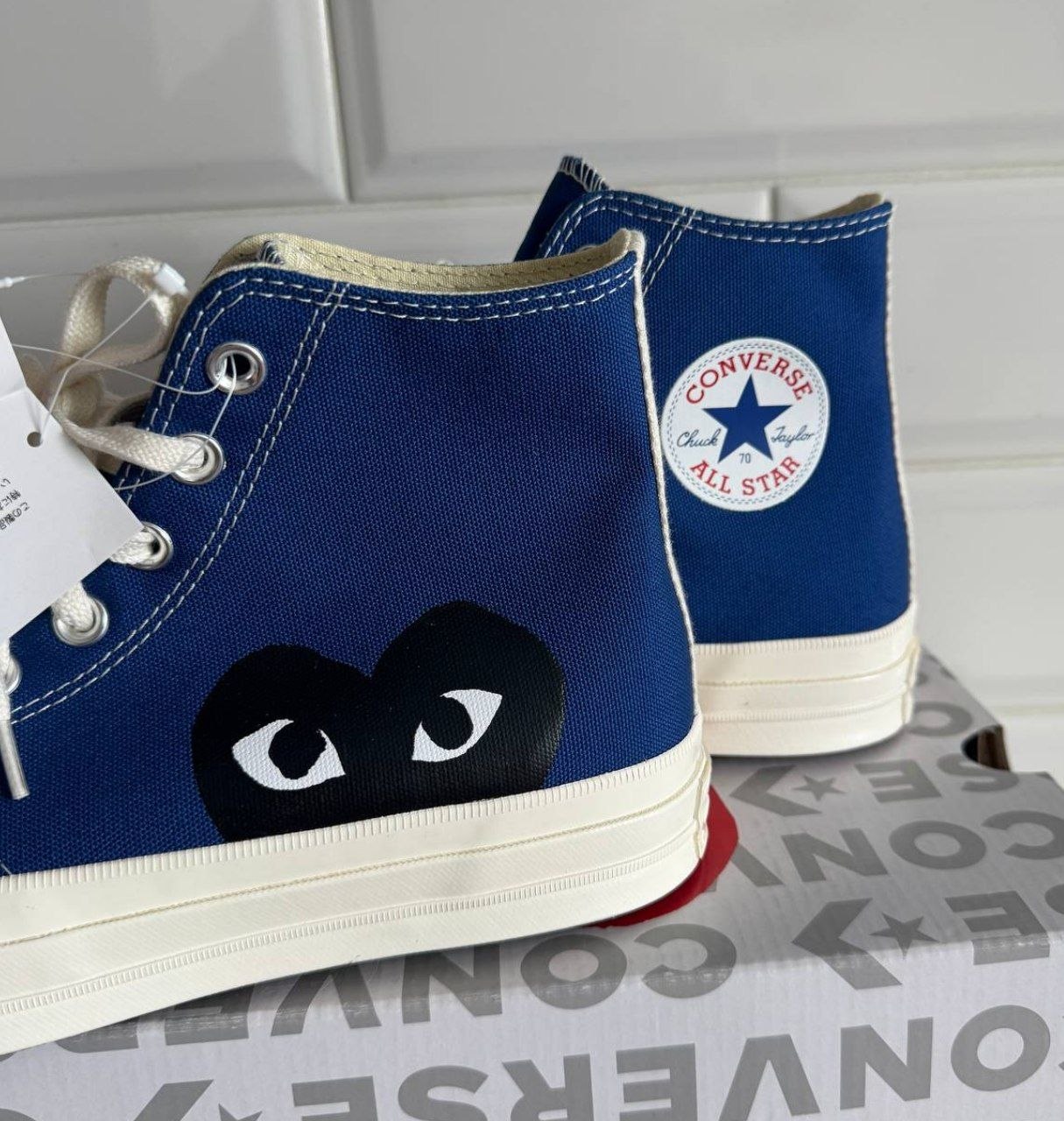 Кеды Converse Chuck 70 High x Comme des Garçons PLAY 'Blue Quartz'