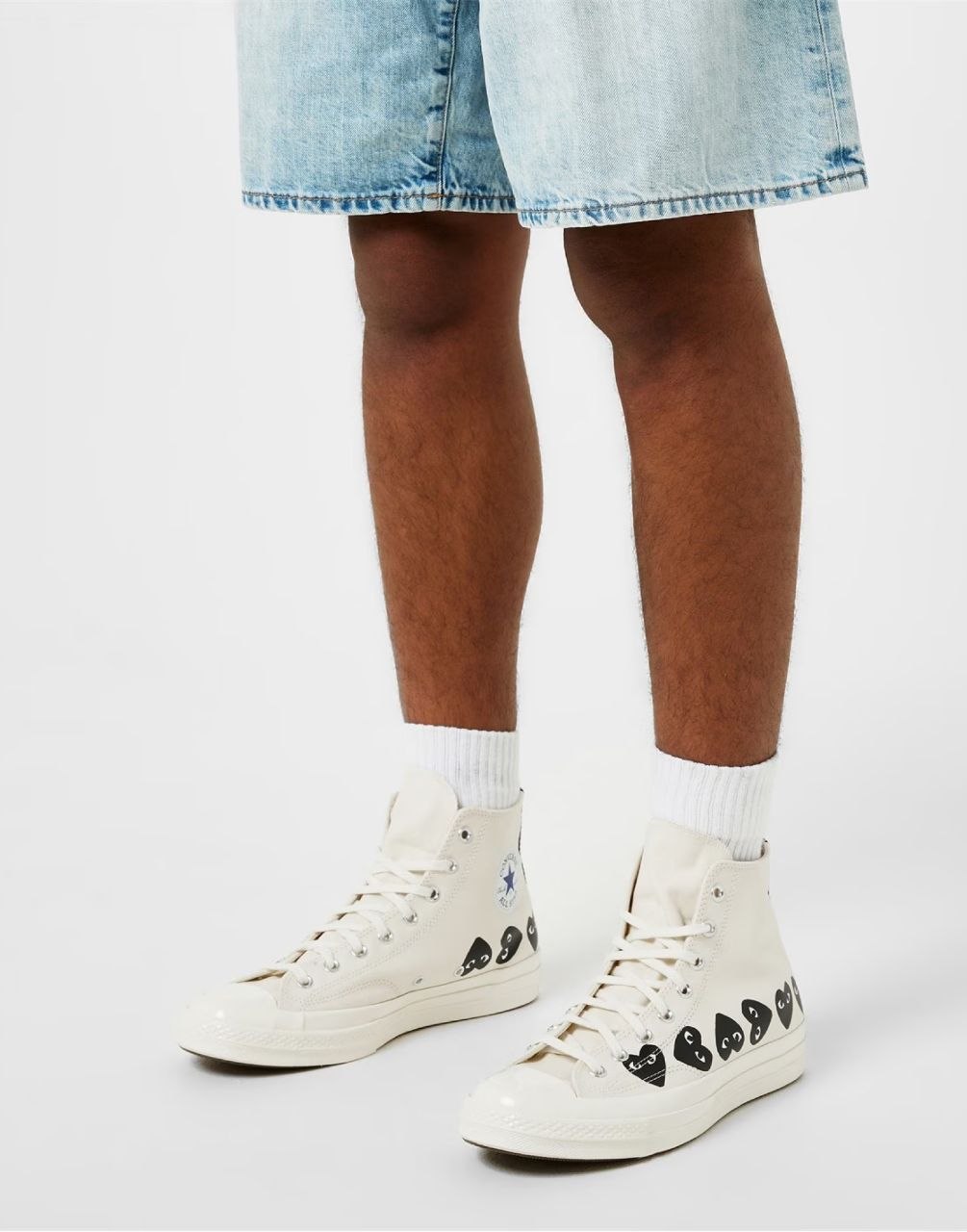 Кеды Converse Chuck 70 Hi x Comme des Garçons PLAY 'Multi Heart Milk'