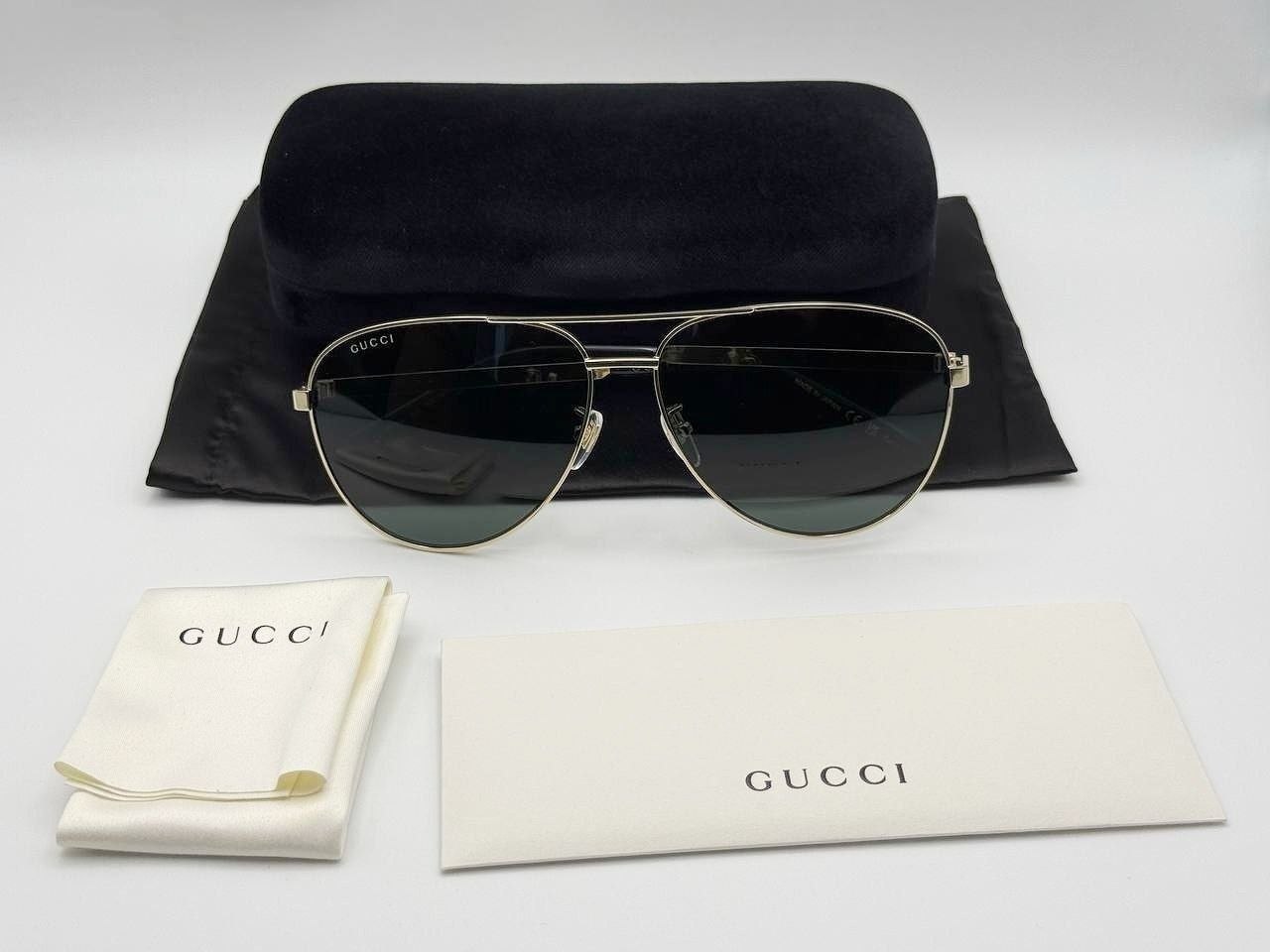 Очки GUCCI Web Stripe Pilot Sunglasses