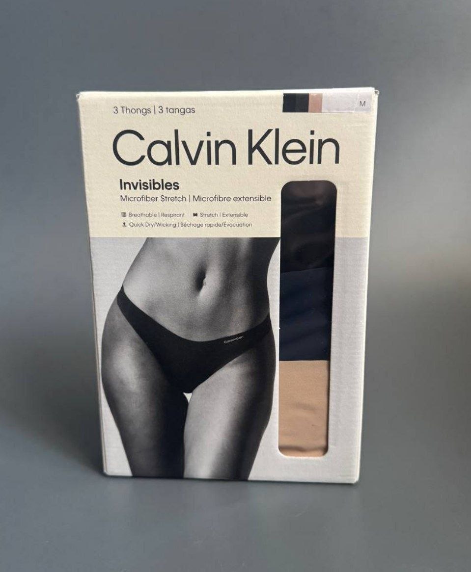 Набор трусиков Calvin Klein Invisibles 3 Pack Thong