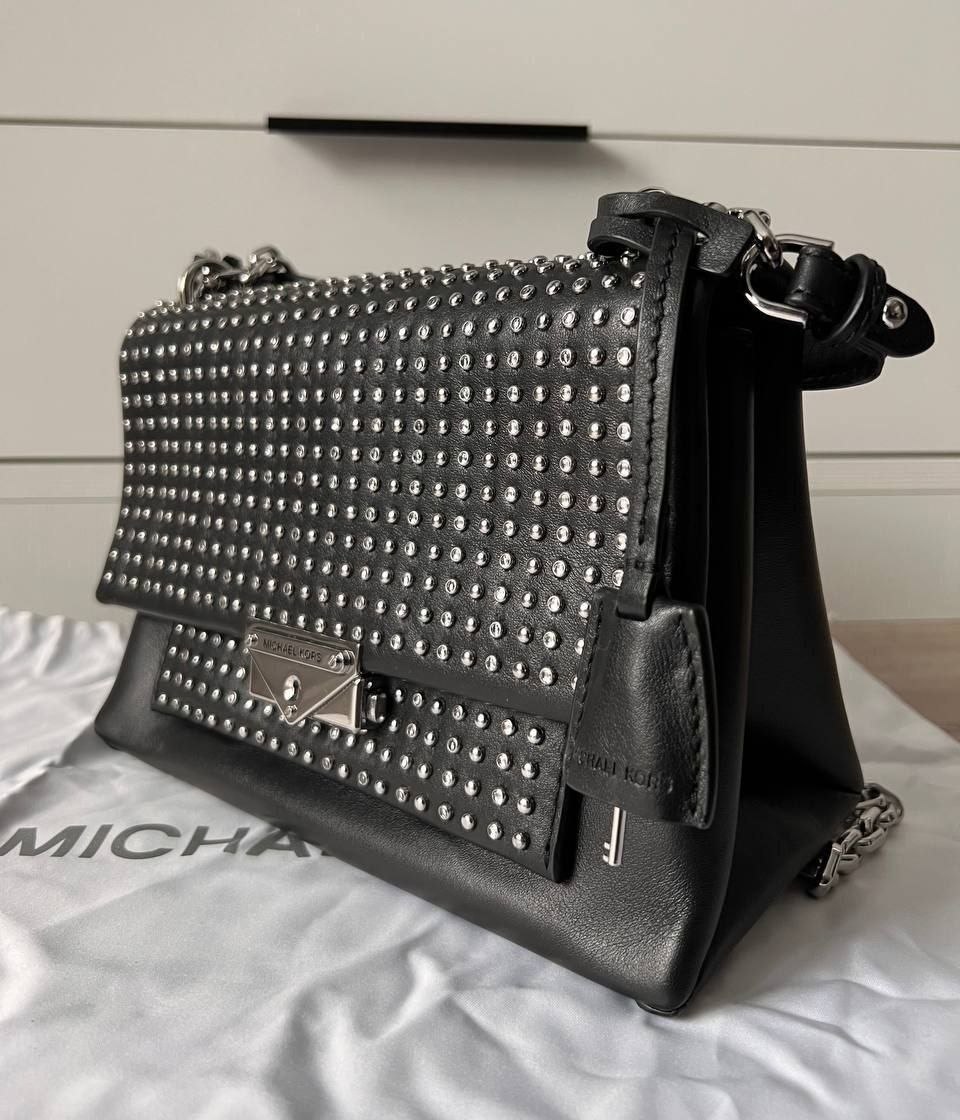 Женская сумка Michael Kors Cece Medium Black Shoulder Bag
