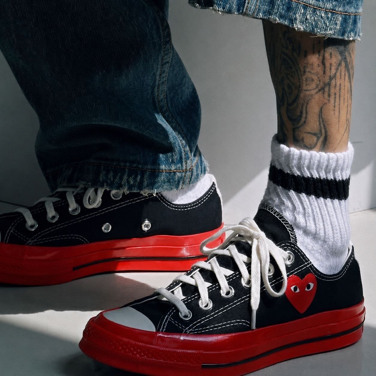 Кеды Converse Chuck 70 Ox x Comme des Garçons PLAY 'Black Red Midsole'