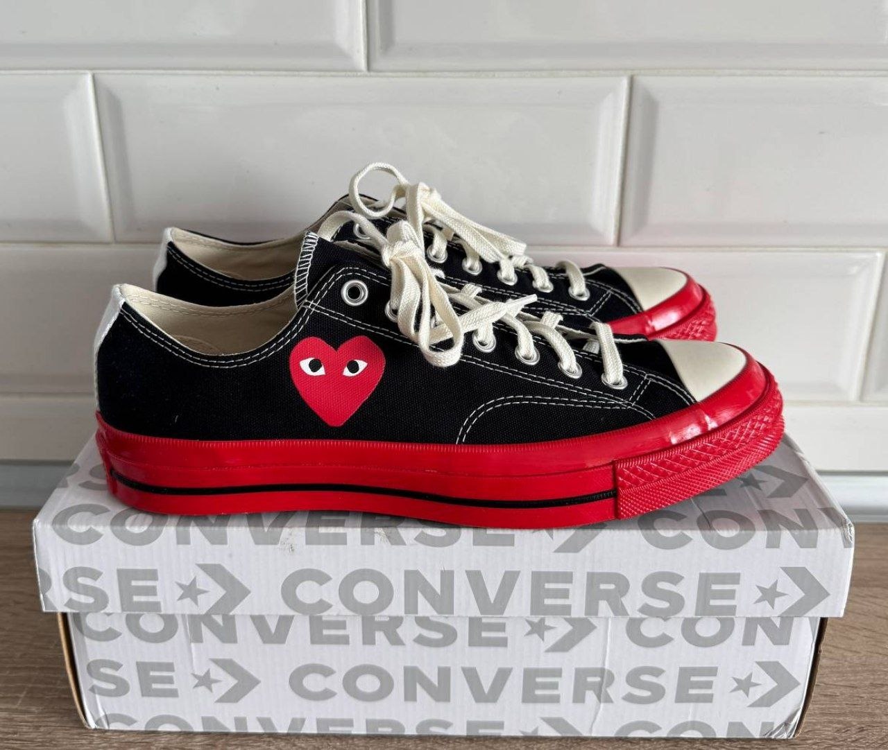 Кеды Converse Chuck 70 Ox x Comme des Garçons PLAY 'Black Red Midsole'