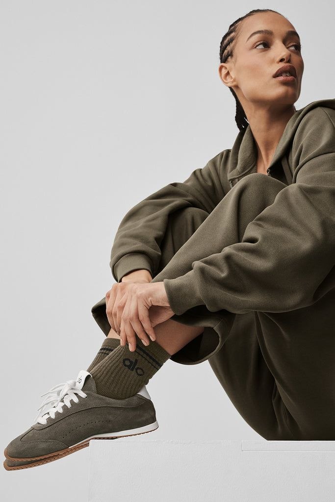 Носки унисекс ALO Yoga Half-Crew Throwback Sock