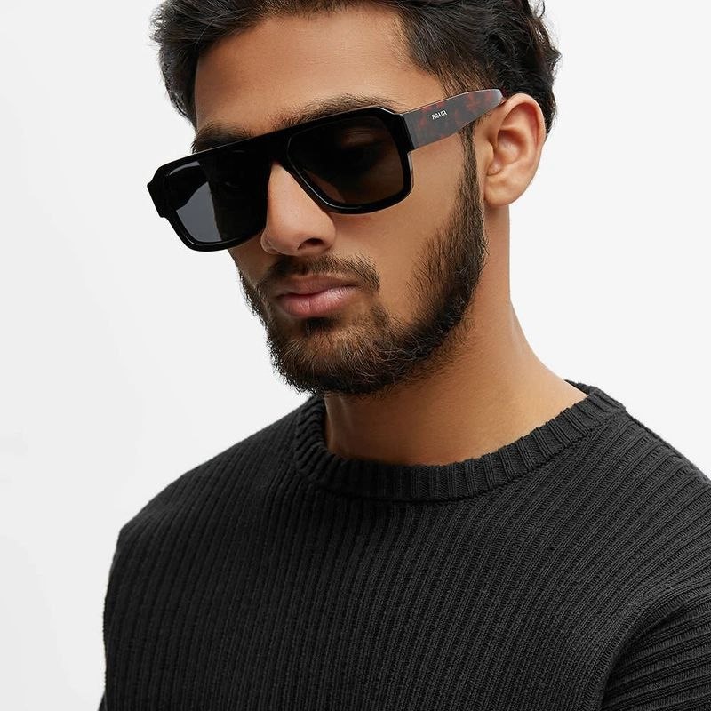 Очки PRADA Eyewear Black Red Sunglasses