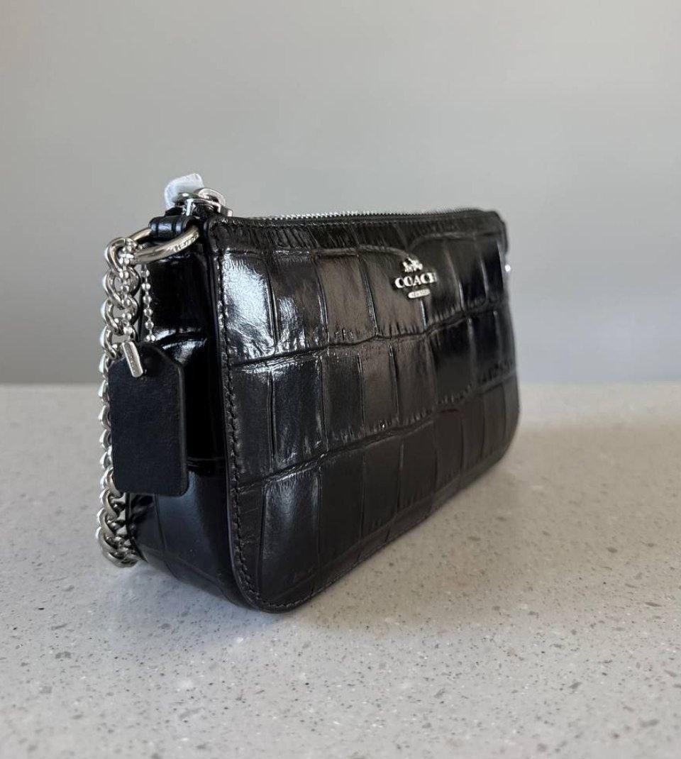 Сумка / клатч Coach Nolita 19 'Silver Black'