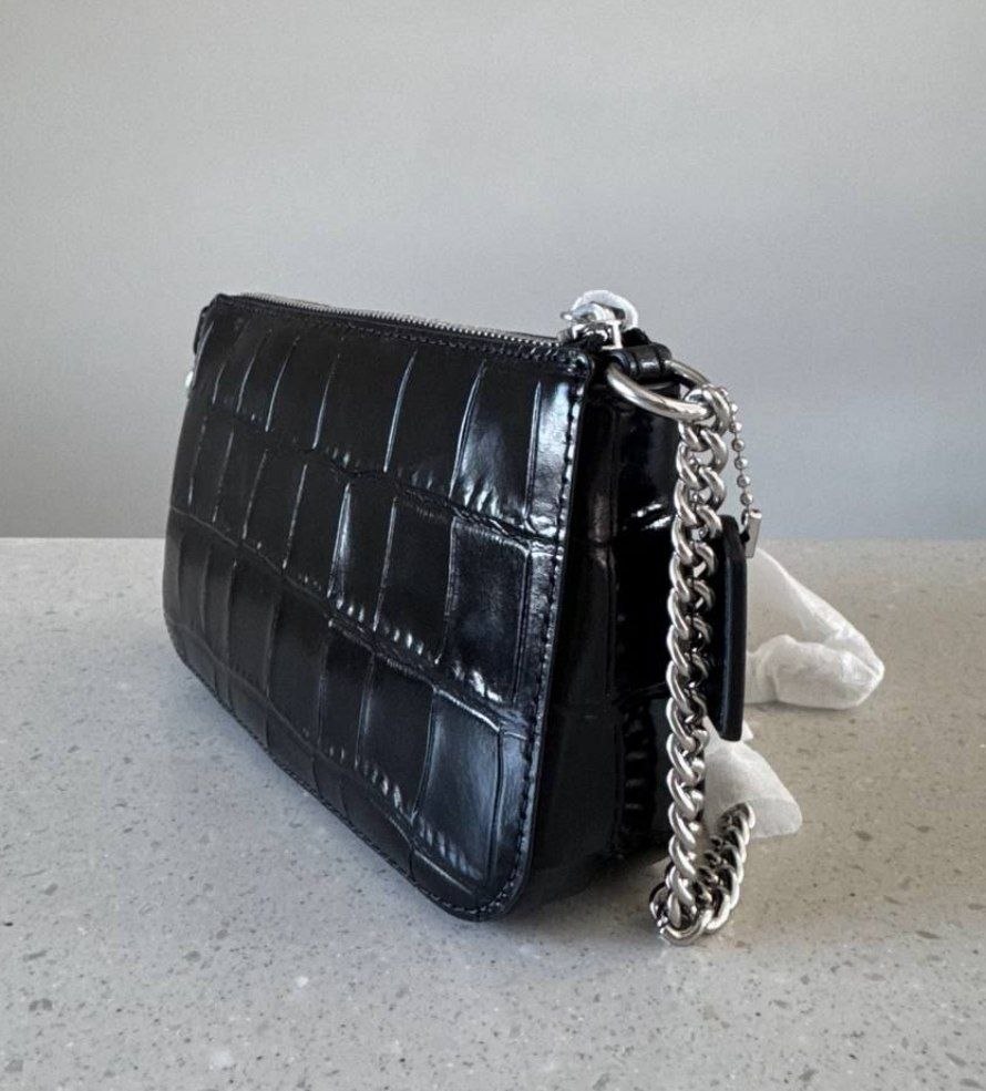 Сумка / клатч Coach Nolita 19 'Silver Black'