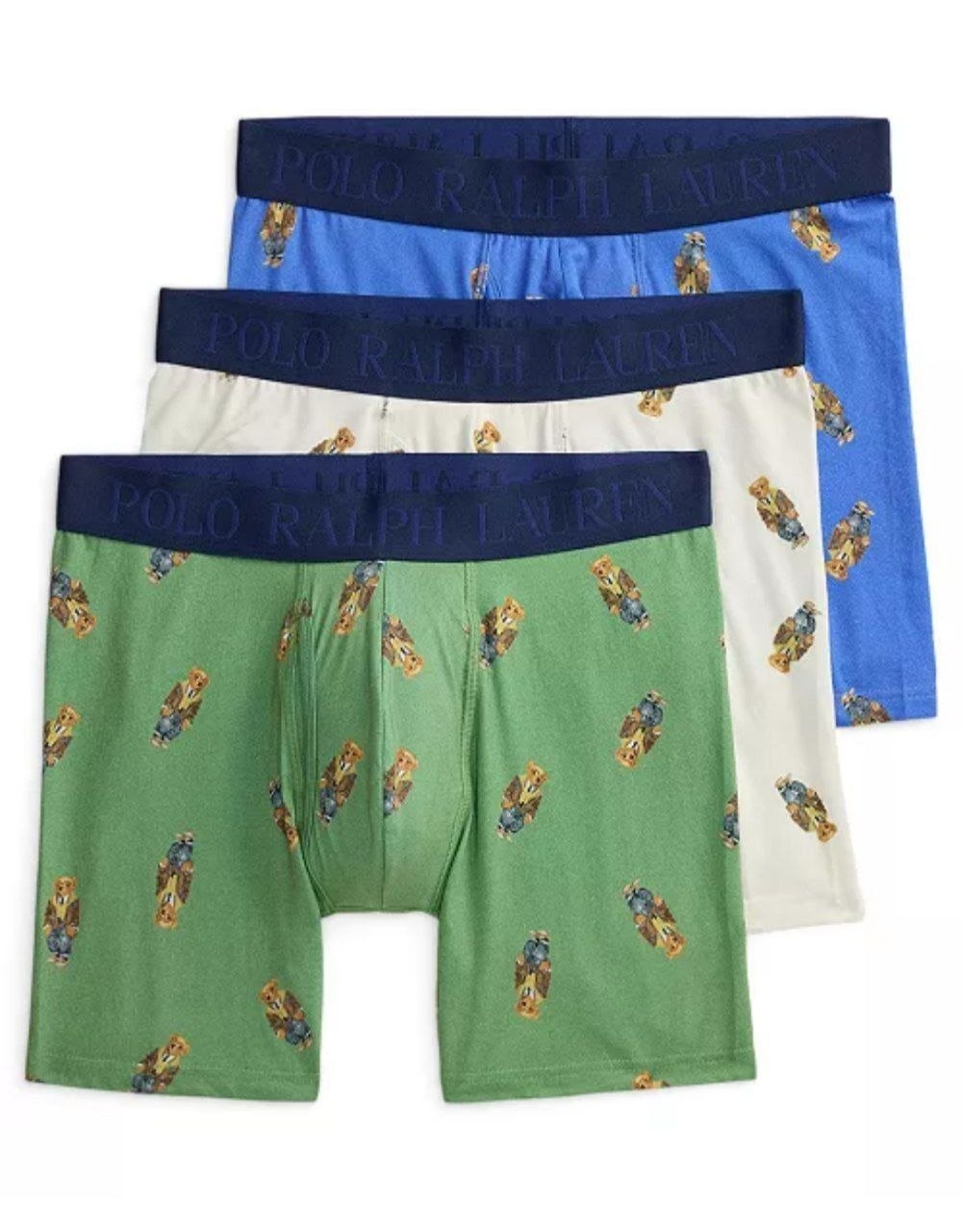 Боксеры трусы Polo Ralph Lauren Lux 4D Flex Boxer Brief 3 Pack