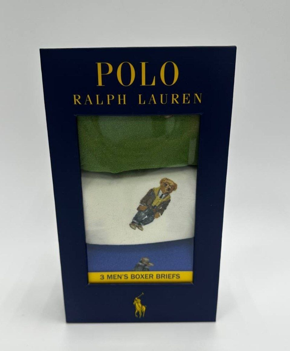 Боксеры трусы Polo Ralph Lauren Lux 4D Flex Boxer Brief 3 Pack