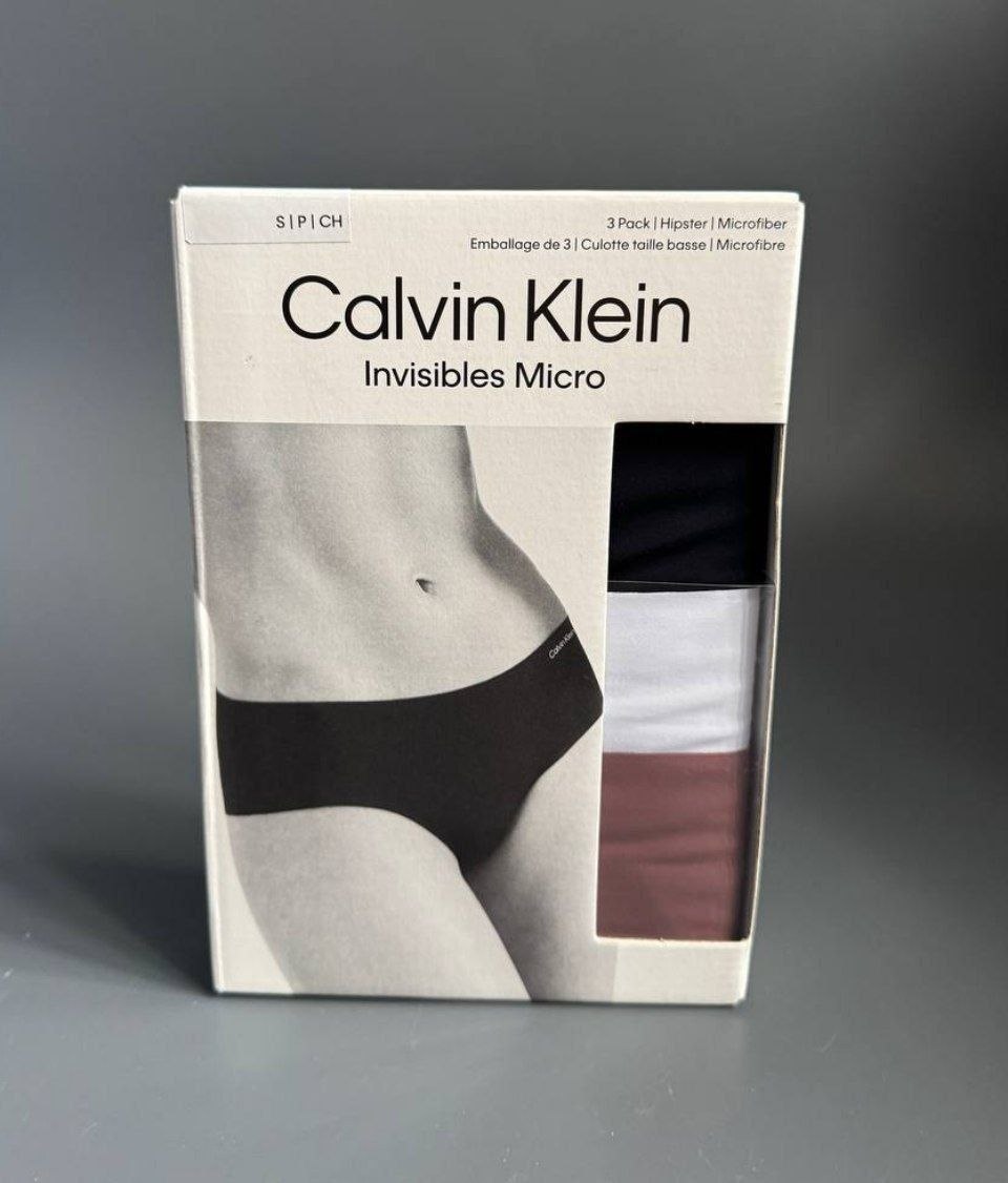 Трусики Calvin Klein Invisibles Microfiber Stretch 3 Pack Hipsters