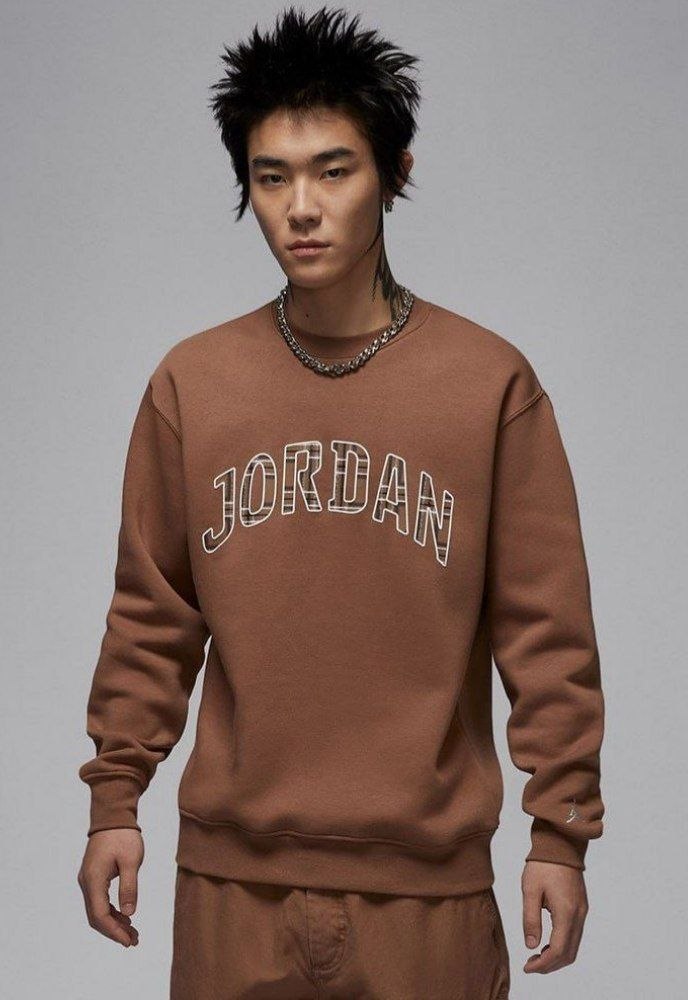 Свитшот толстовка Jordan Essentials Fleece Crew Neck Brown