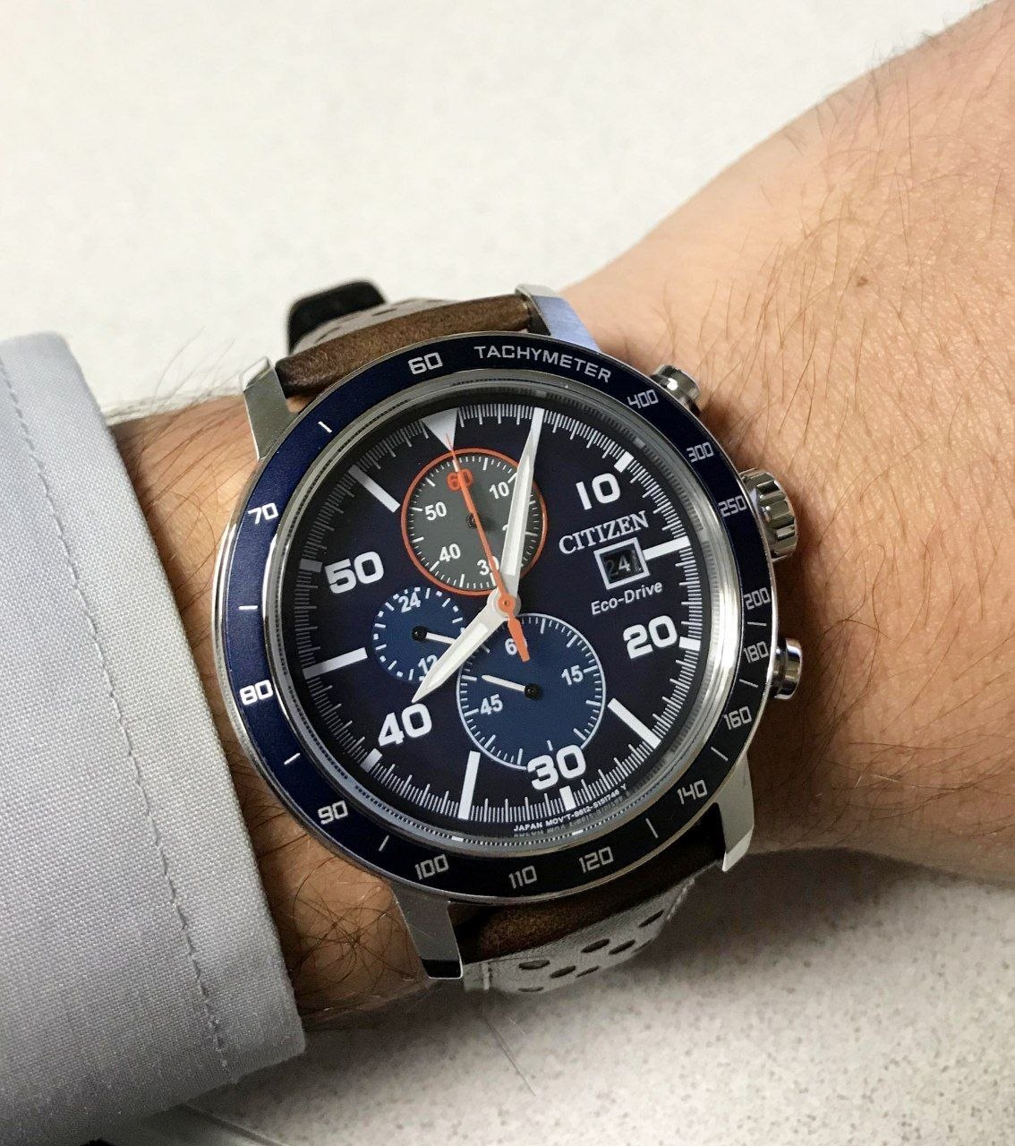 Часы Citizen Brycen Eco-Drive Chronograph 'Blue Dial'