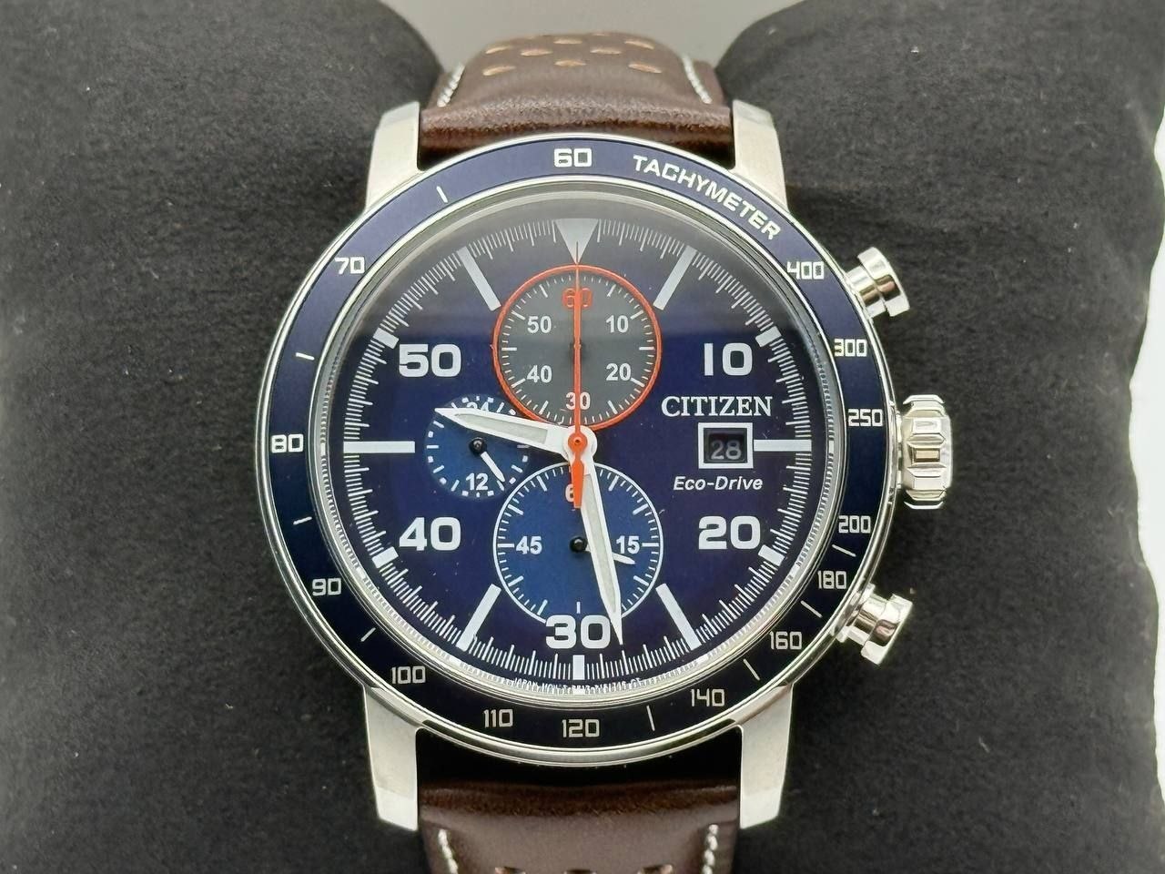 Часы Citizen Brycen Eco-Drive Chronograph 'Blue Dial'