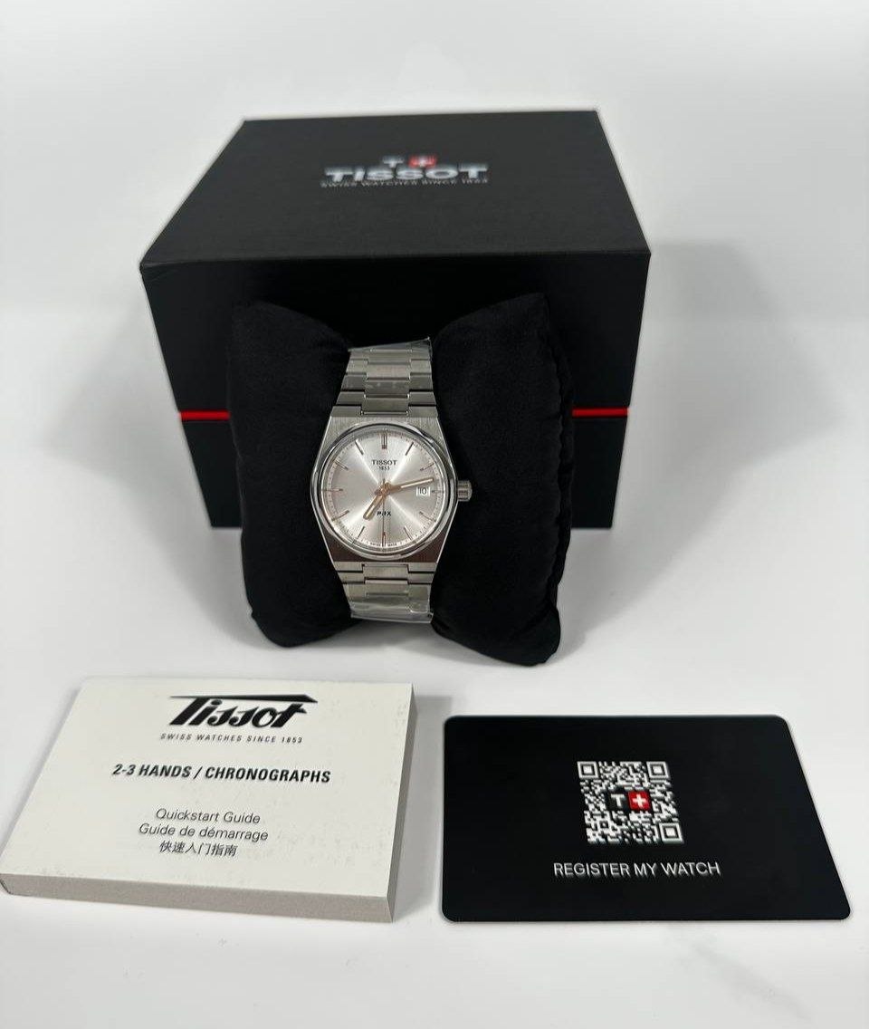 Женские часы Tissot PRX 35mm Silver Dial Watch