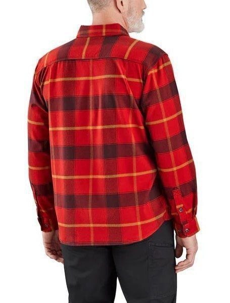 Рубашка Carhartt Rugged Flex Relaxed Fit Midweight Flannel Plaid Shirt