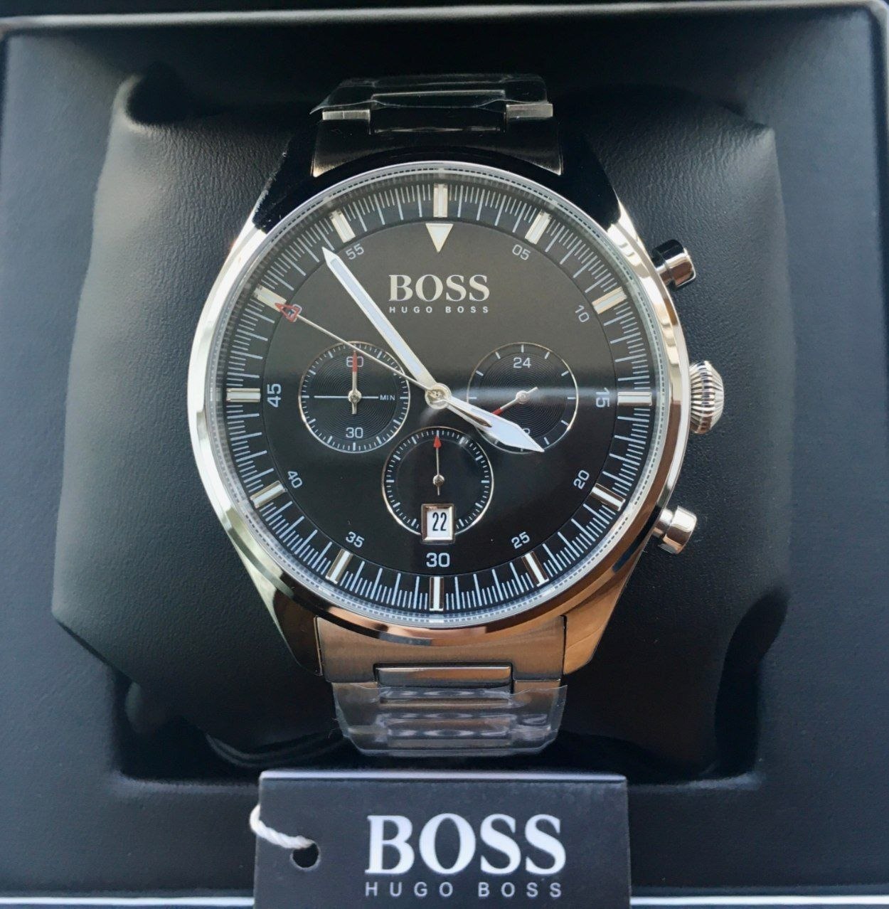Часы Hugo Boss Pioneer Chronograph 'Black Dial'