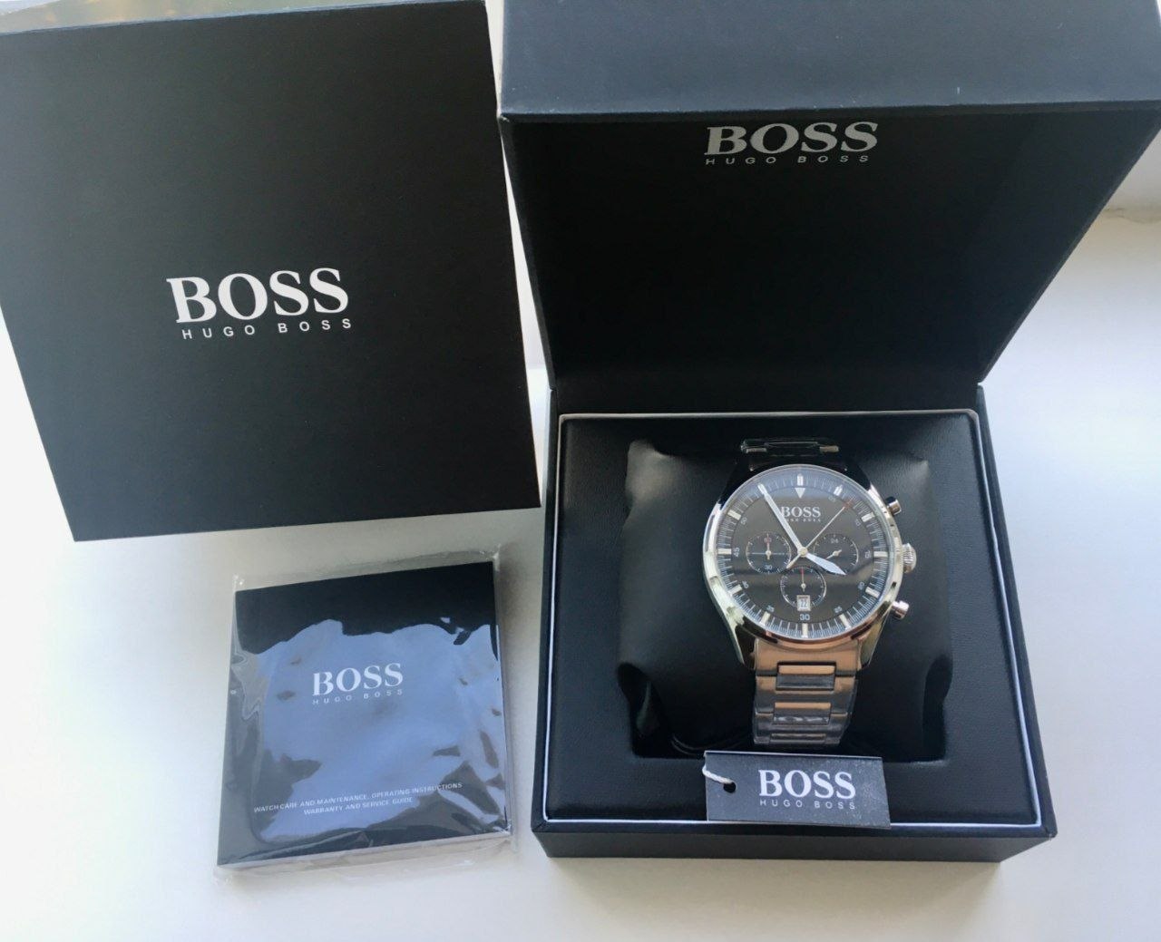Часы Hugo Boss Pioneer Chronograph 'Black Dial'