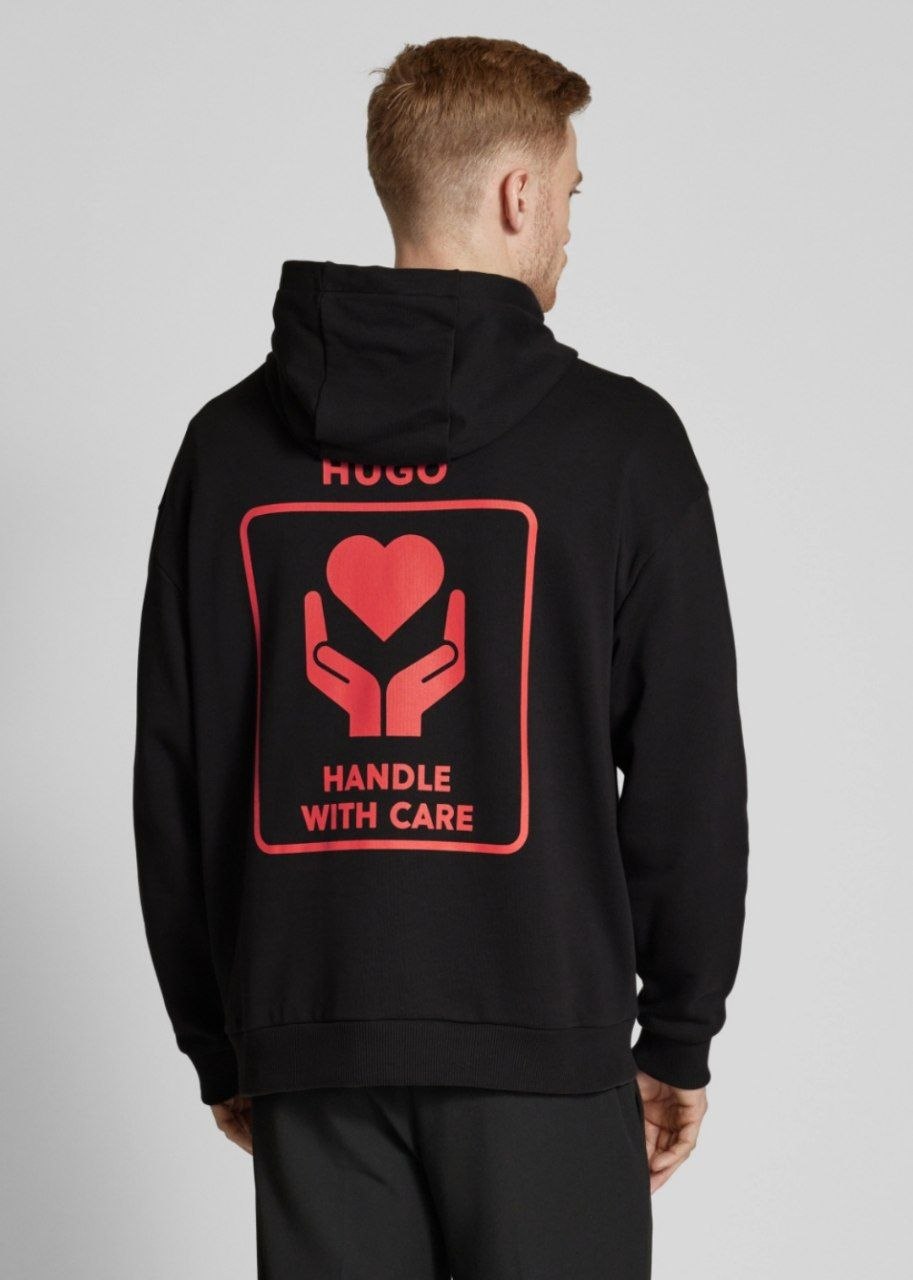 Худи толстовка HUGO Dewgili Heart & Slogan Hoodie