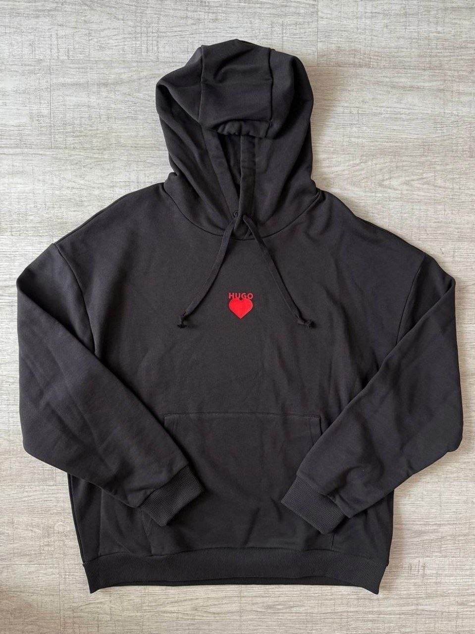 Худи толстовка HUGO Dewgili Heart & Slogan Hoodie