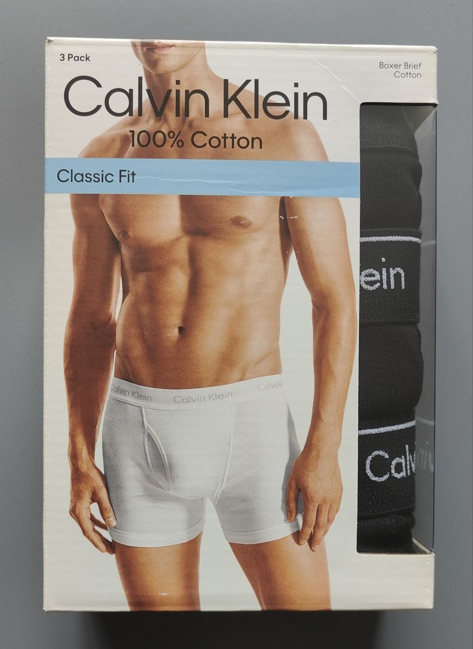 Боксеры трусы Calvin Klein Cotton 3 Pack Boxer Briefs