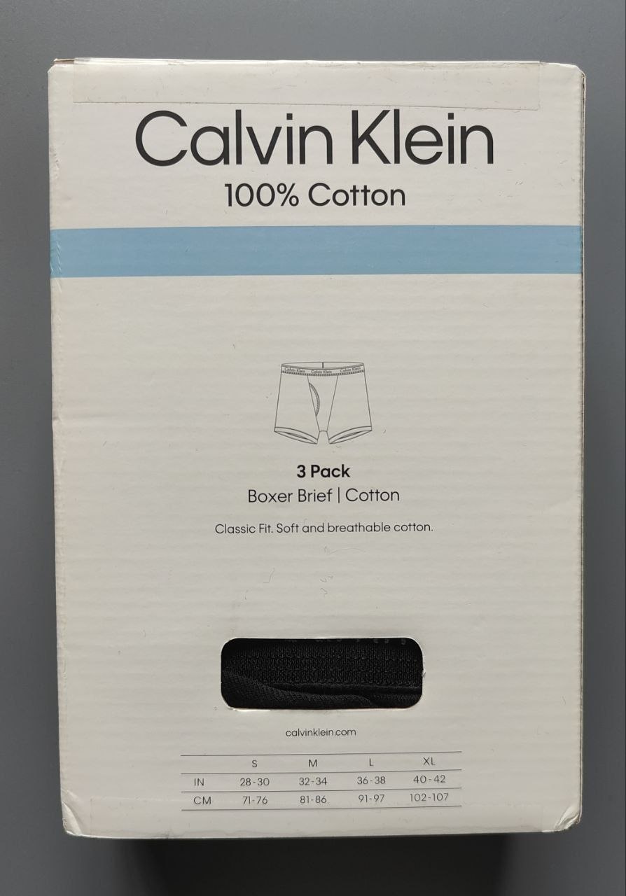 Боксеры трусы Calvin Klein Cotton 3 Pack Boxer Briefs