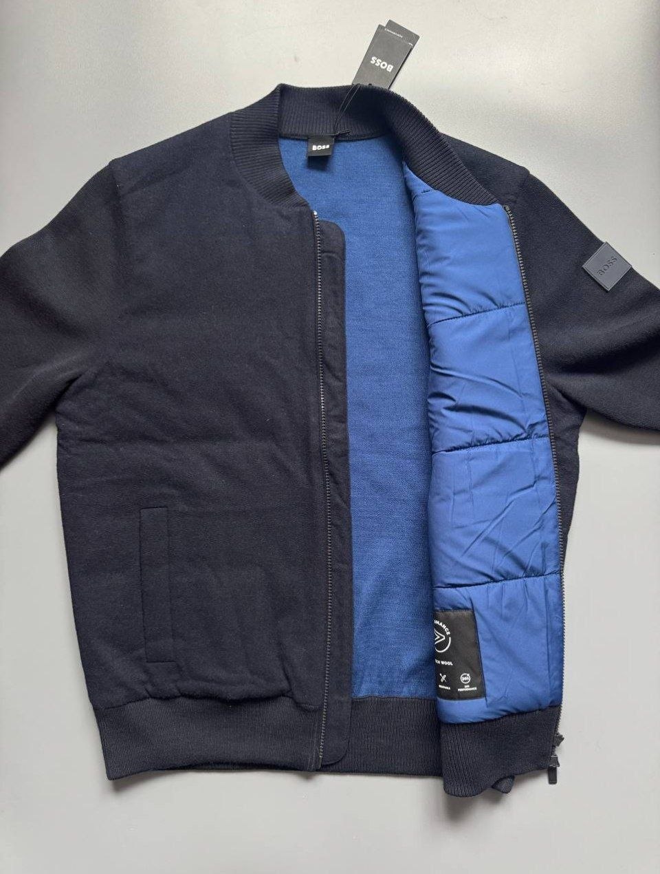 Куртка бомбер BOSS P-Eflano Zip-Up Padded Jacket