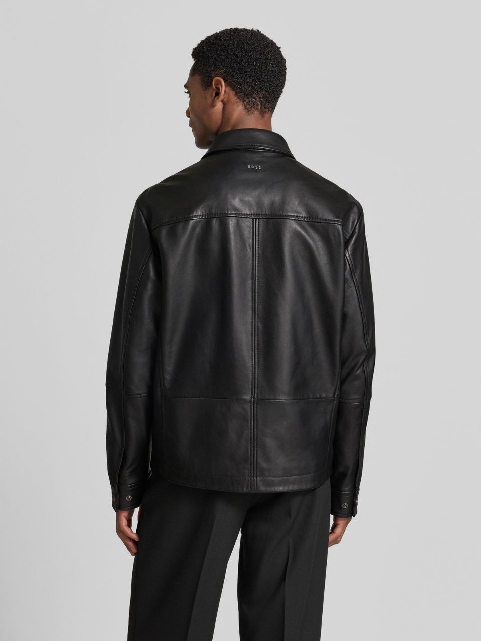 Кожаная куртка BOSS Joban1 Regular Fit Leather Jacket