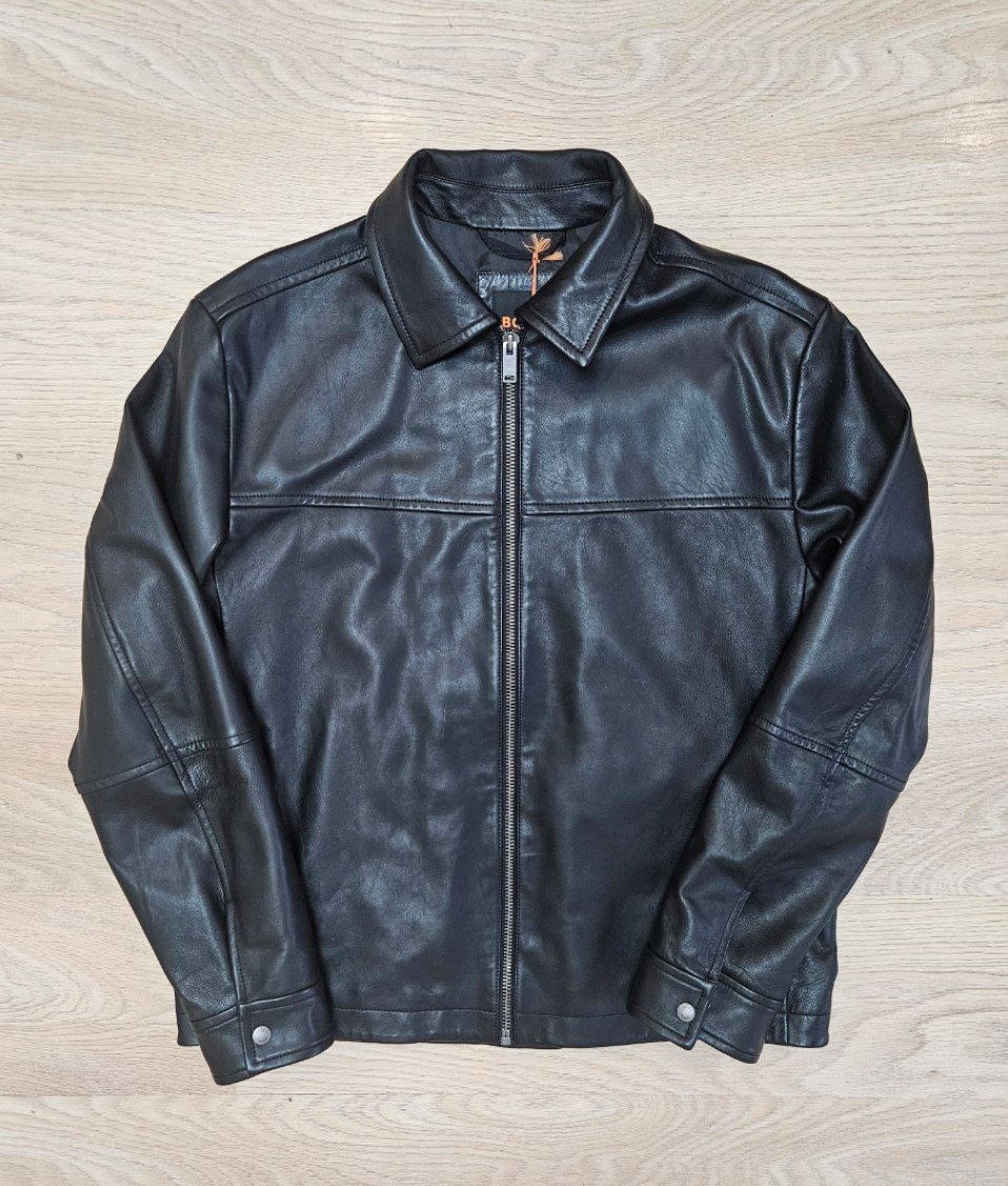 Кожаная куртка BOSS Joban1 Regular Fit Leather Jacket