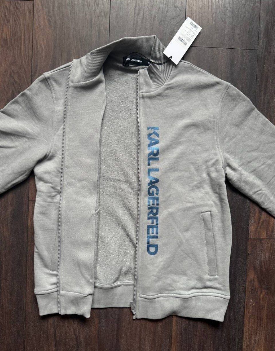 Толстовка кофта Karl Lagerfeld Zip Up Logo Sweatshirt