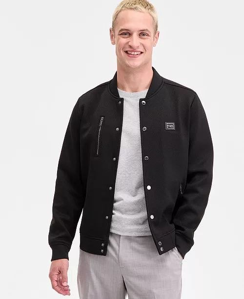 Бомбер куртка Karl Lagerfeld Paris Textured Bomber Jacket 'Black'
