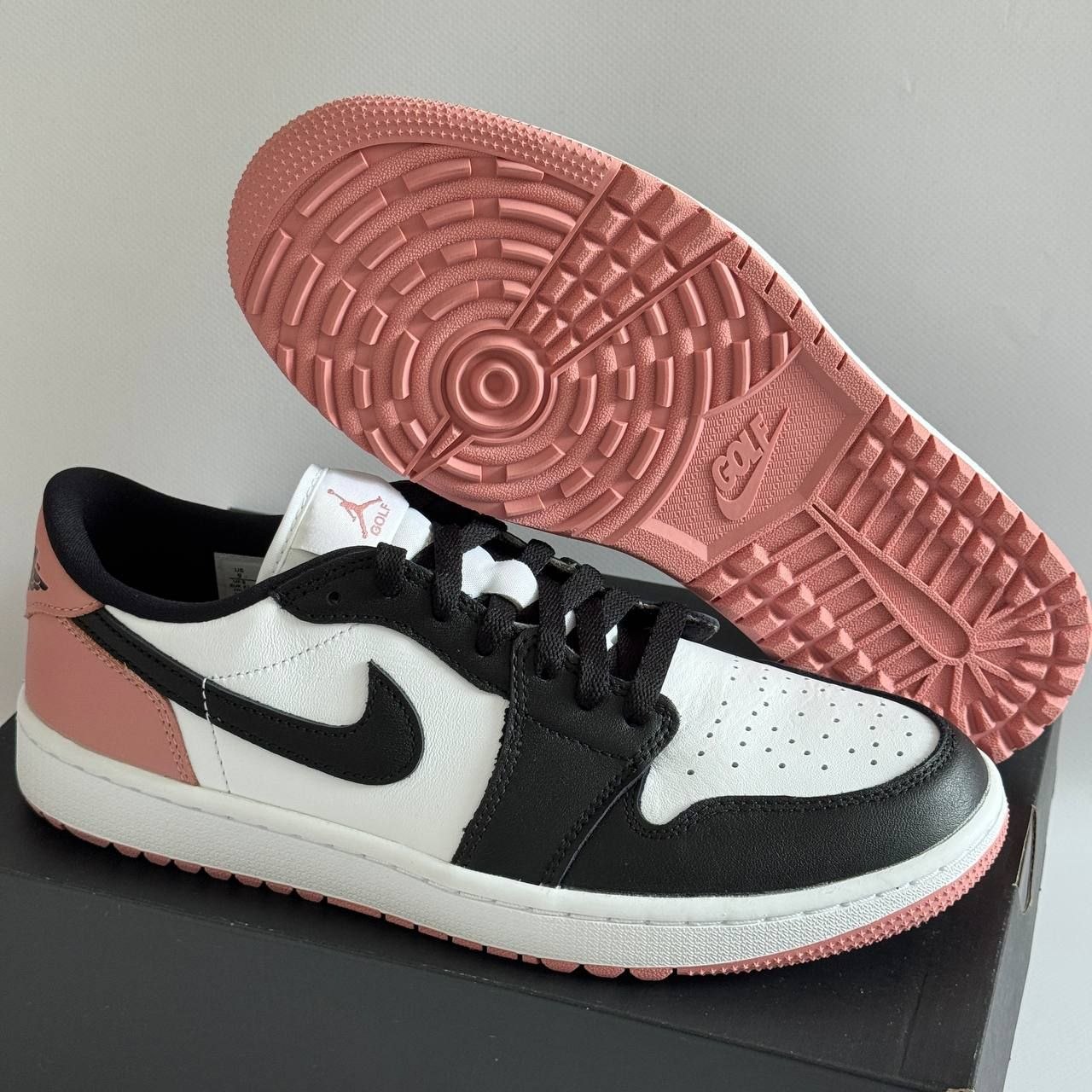 Кроссовки Nike Air Jordan 1 Retro Low Golf 'Rust Pink'