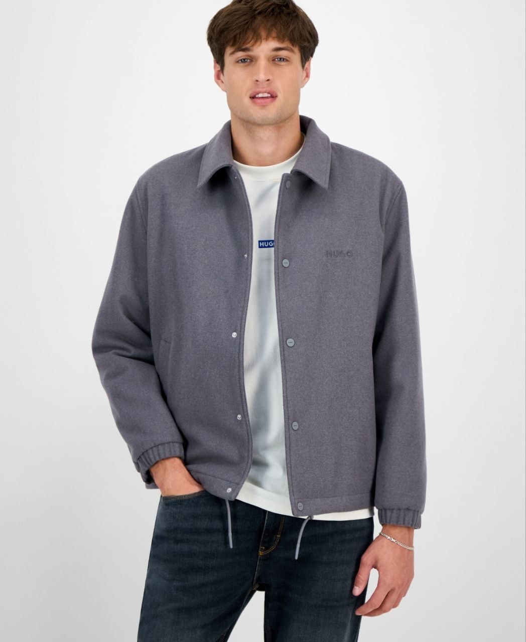 Куртка / бомбер / полупальто HUGO BOSS Baksi2545 Coach Jacket