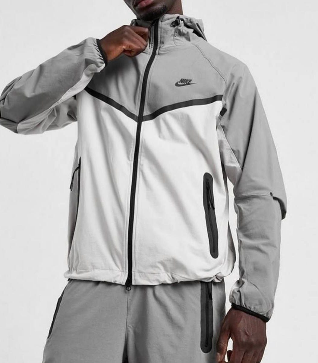 Куртка ветровка Nike Tech Woven Windbreaker 'Light Iron Ore Flat Pewter'