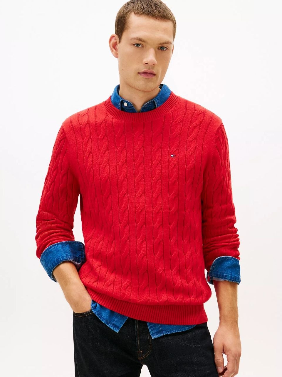 Джемпер Tommy Hilfiger Cable Knit Washed Jumper