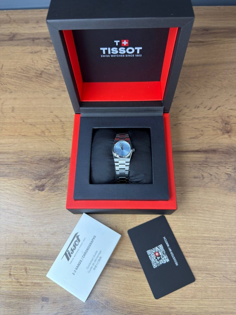 Женские часы Tissot PRX 25mm Ice Blue Watch