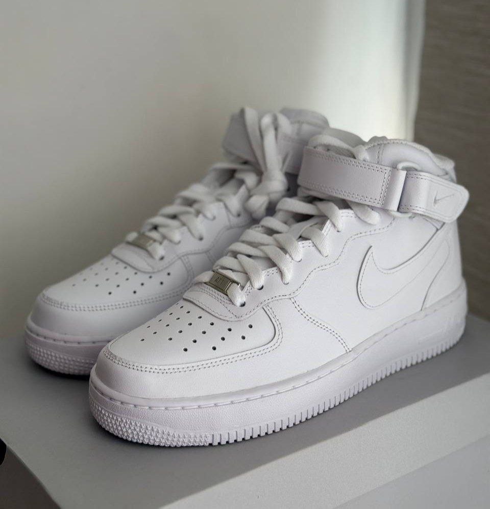 Кроссовки Nike Air Force 1 Mid '07 'Triple White'