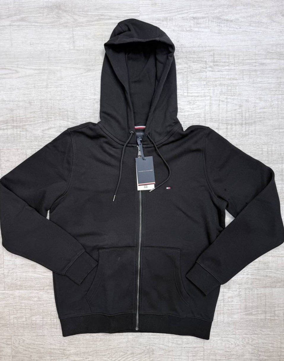 Худи толстовка Tommy Hilfiger  Zip Front Ligo Hoodie