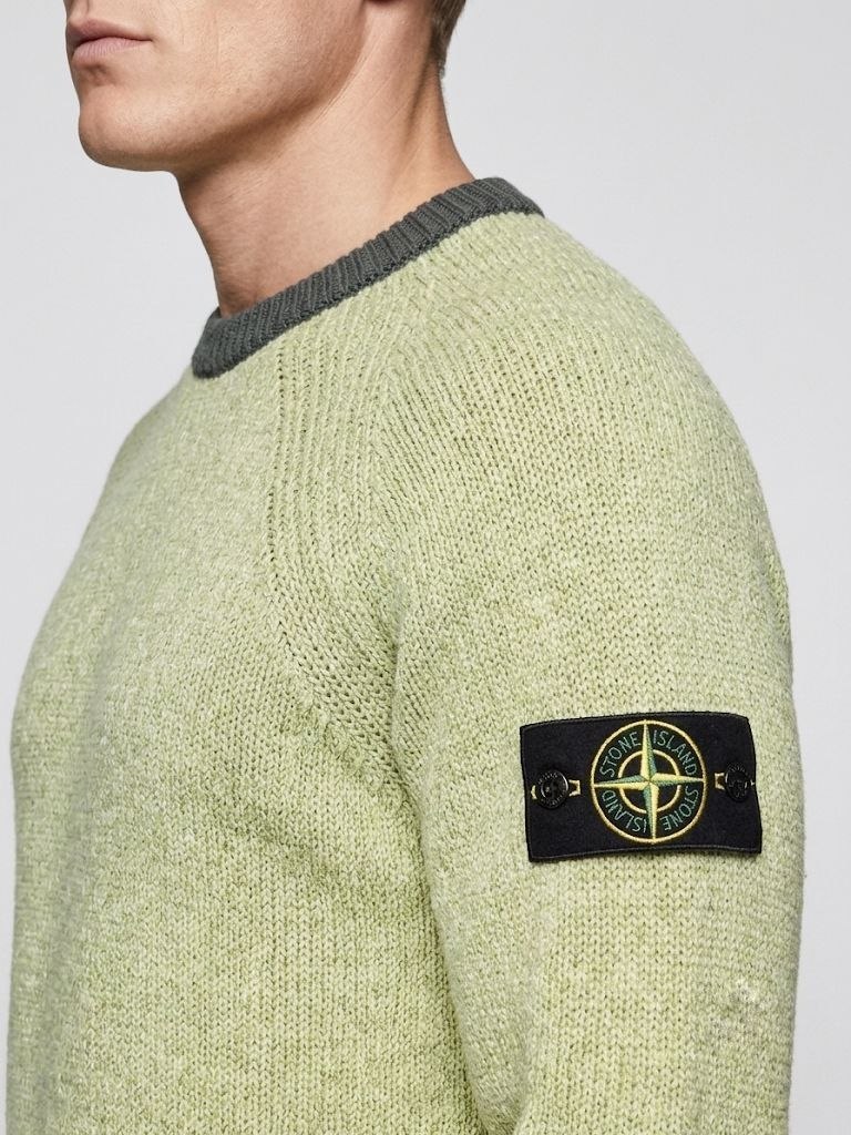 Свитер Stone Island 517B3 Color Sprayed Tape Crewneck Jumper 'Musk'