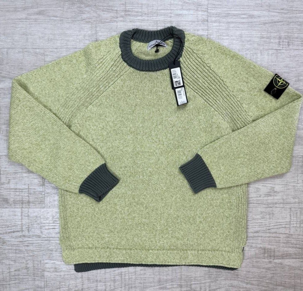 Свитер Stone Island 517B3 Color Sprayed Tape Crewneck Jumper 'Musk'