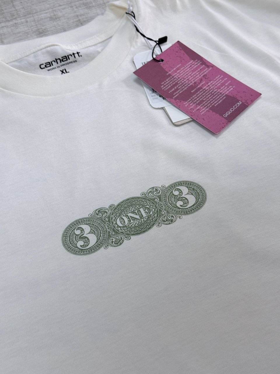 Футболка Carhartt WIP S/S 3 One 3 T-Shirt 'Wax'
