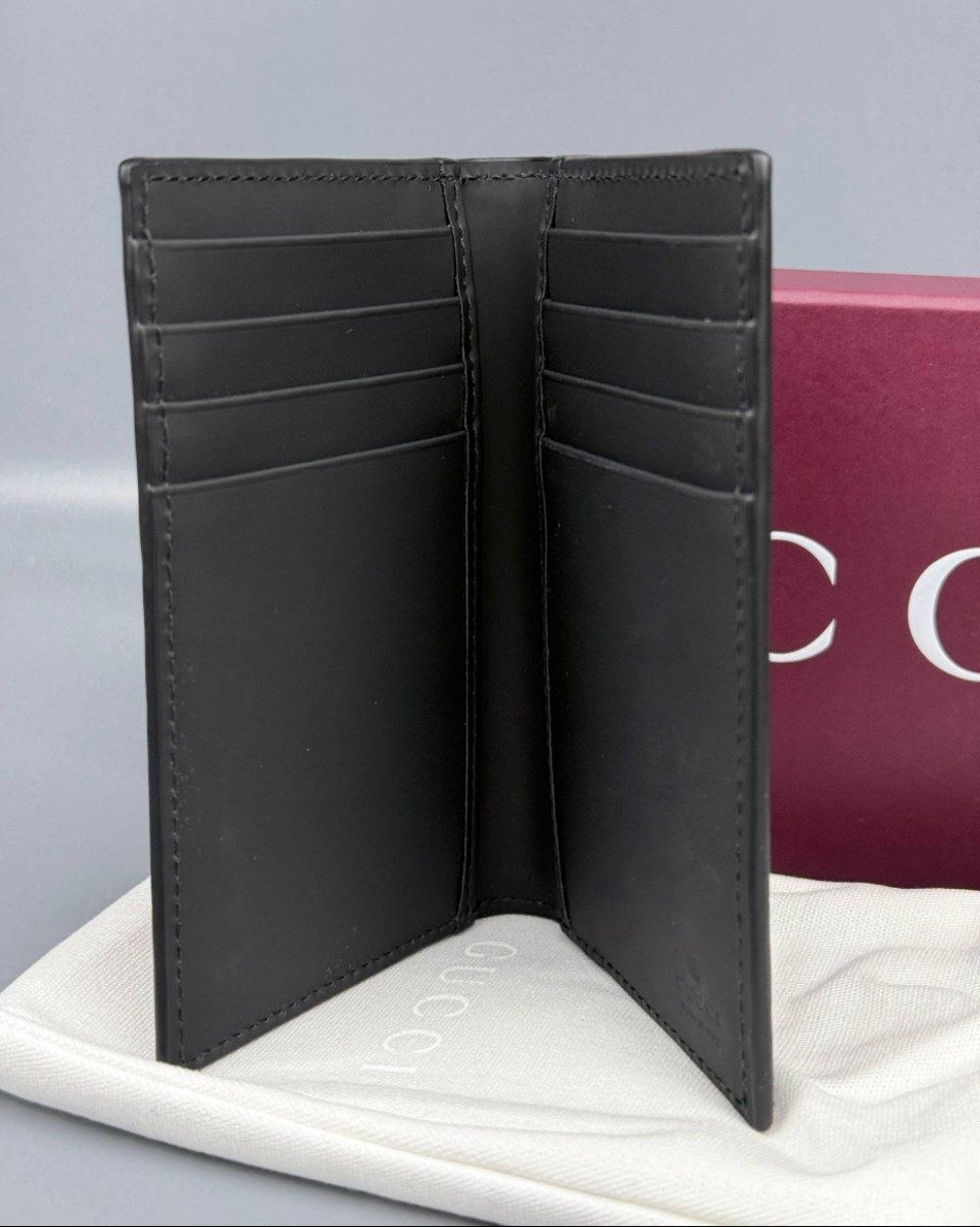 Картхолдер / визитница Gucci GG Rubber-Effect Long Card Case